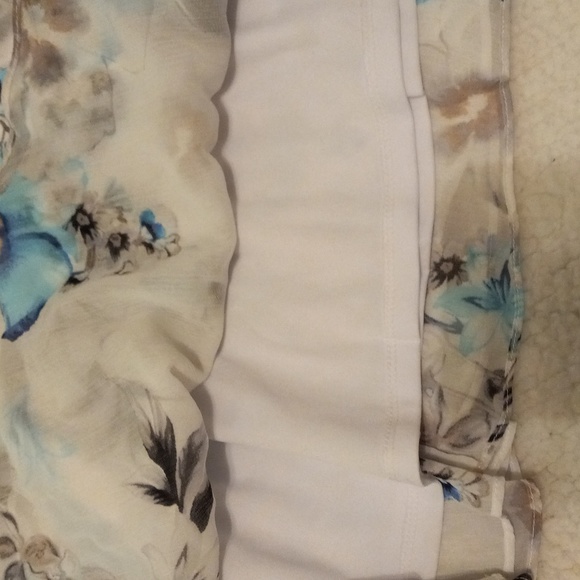 White House Black Market Dress 14 Watercolor Pastel Floral - Picture 6 of 10